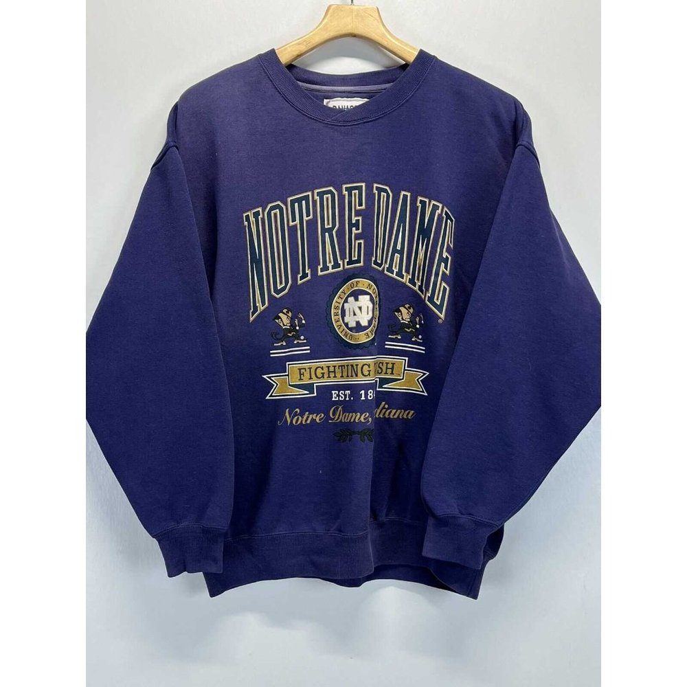 Vtg Unisex Danaggers University of Notre Dame Crewneck sweatshirt Sz L GUC 90’s